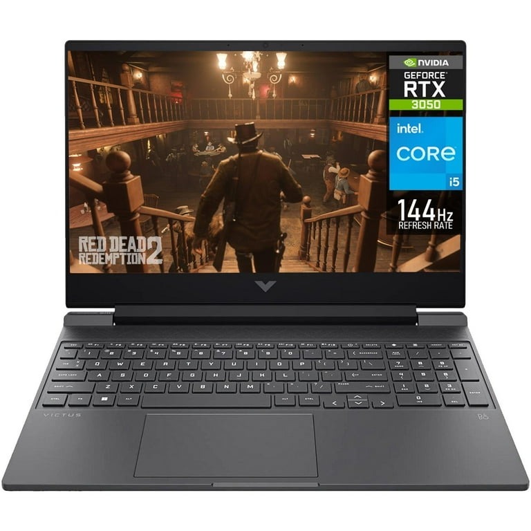 Laptop Gamer HP Victus NVIDIA GeForce RTX 3050 Intel Core i5 13420H 8GB RAM 512GB SSD 15.6" Windows 11 Home Teclado en Ingles gris