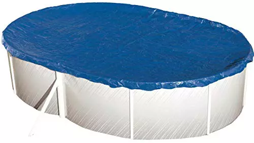 Steinbach Verano Cubierta para Piscinas Ovalado, Azul, 730 x 370 x 0.1 cm, 036255