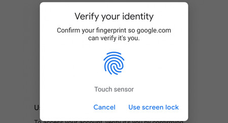 Ya puedes iniciar sesión en algunos sitios web de Google en Android solo con tu huella dactilar