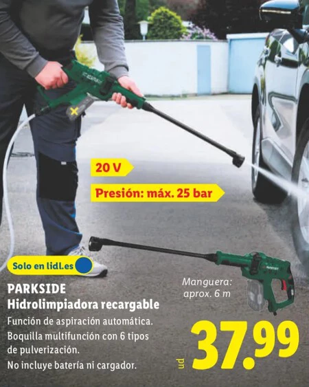 Hidrolimpiadora Recargable Parkside Folleto Lidl