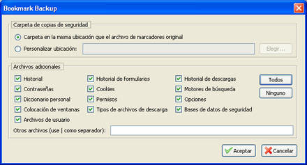 Bookmark Backup, salvando nuestros marcadores de Firefox