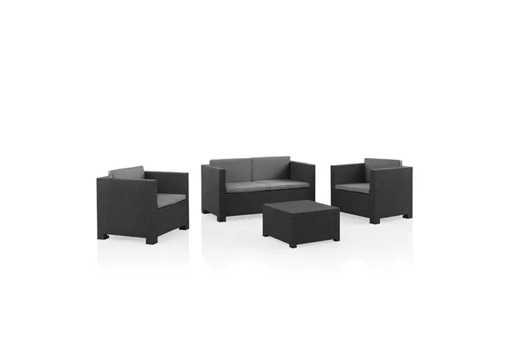 Conjunto de jardín DIVA MEDITERRÁNEO de 4 plazas