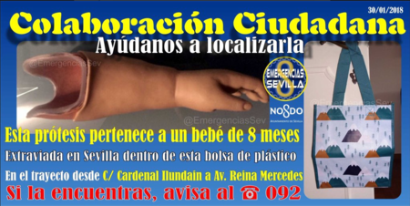 Cuando las redes se vuelcan por una buena causa: un padre pide ayuda para encontrar la prótesis de su bebé de ocho meses