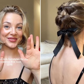 Aunque parezca mentira este recogido está hecho sobre una base bob y es súper fácil de hacer