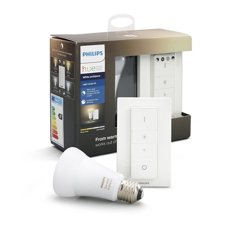 Kit Philips Hue White Ambiance, con una bombilla LED e interruptor, compatible con Alexa por sólo 24,75 euros