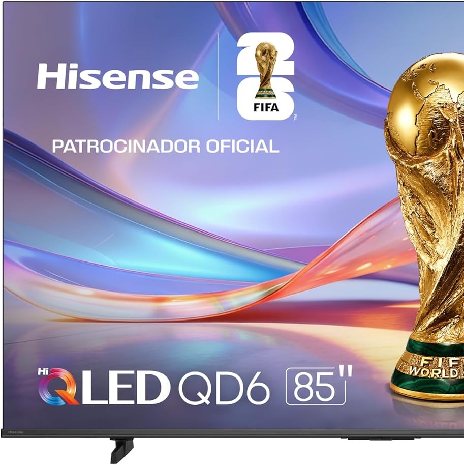 Hisense televisión QD6S Pantalla 85“ Pulgadas, QLED 4K Smart TV