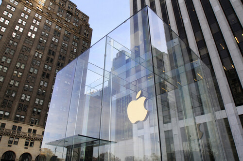 Fachada loja da Apple. Crédito: banco de imagens