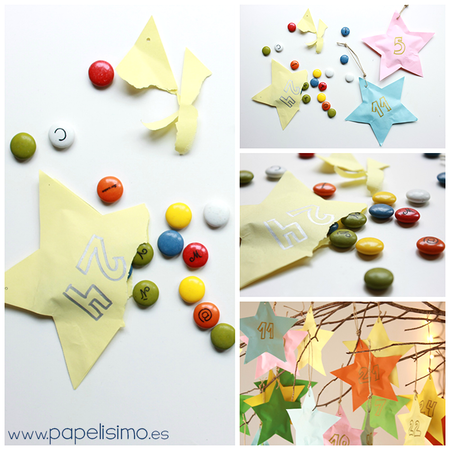 Como Hacer Calendario De Adviento Ninos En Papel Para Navidad Chocolate
