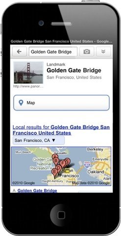 Google Goggles llega finalmente al iPhone