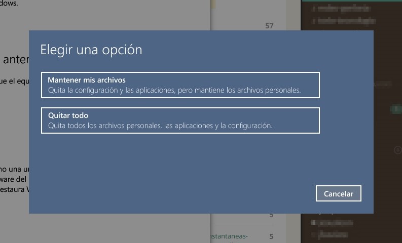 ¿Cómo restablecer Windows 10 a su estado original sin perder tus archivos y configuración? 1366_2000