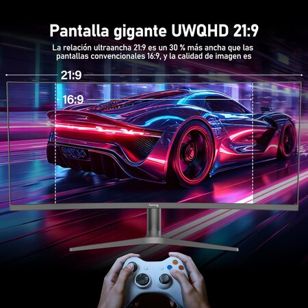 Monitor Curvo Gamer 34 Pulgadas