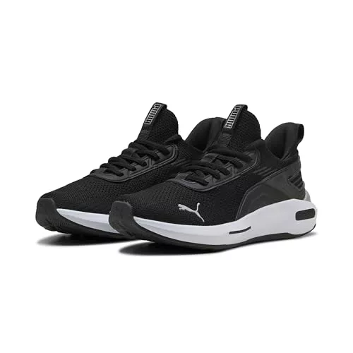 PUMA Softride Enzo 5 Hype, Zapatillas para Correr de Carretera Unisex Adulto, Negro Blanco, 42.5 EU