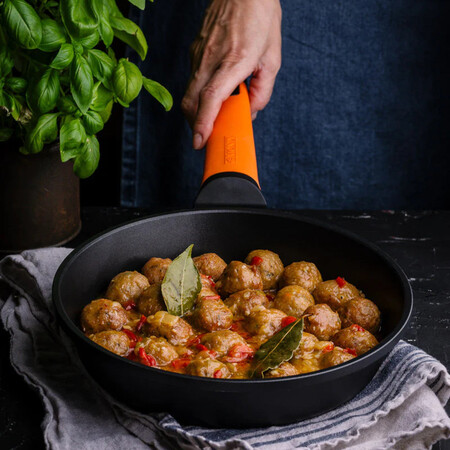 Set 3 Sartenes Aluminio Fundido Monix Magma 18 22 26 Cm Bicolor