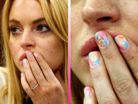 Lindsay Lohan y la manicura de la discordia