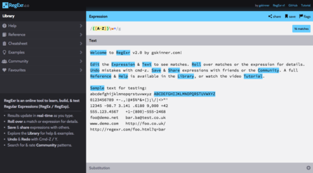 RegExr, herramienta online para aprender y probar expresiones regulares