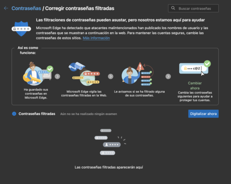 Microsoft ya prueba en Edge un sistema que nos permite ordenar las contraseñas en función de su fortaleza