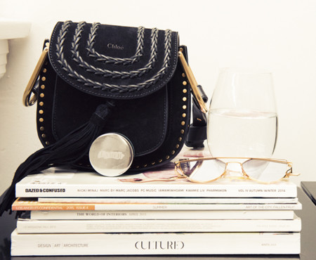 Aimee Song Of Style Chloe Hudson Suede Bag La Mer Gentle Monster Sunglasses