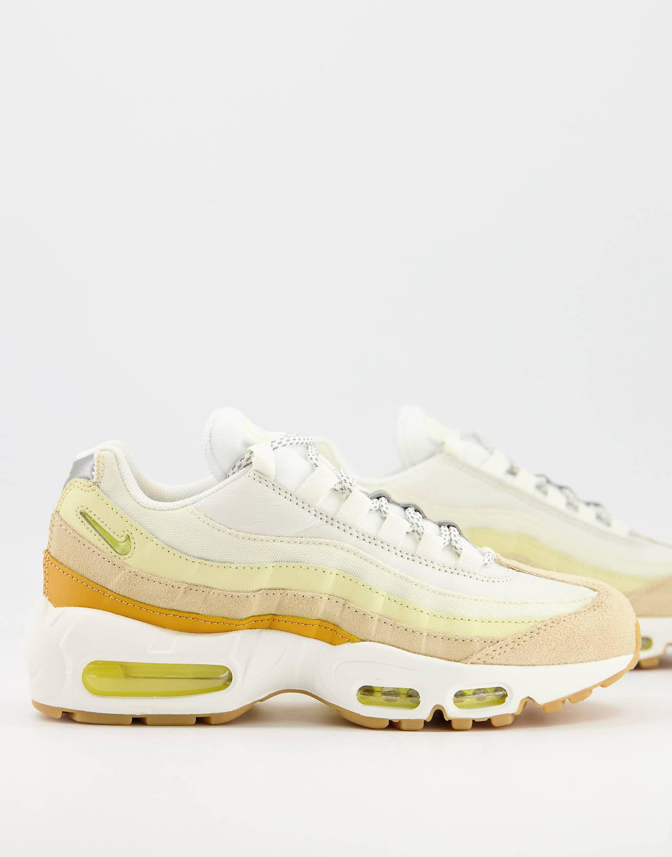 Zapatillas de deporte amarillas y blanco hueso Air Max 95 de Nike