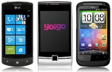 Precios LG Optimus 7 y HTC Desire S con Yoigo entre otras novedades