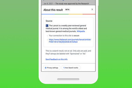 Google empieza a mostrar contexto e información sobre los resultados de las búsquedas