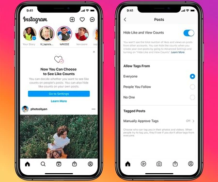 残りの出版物のいいねを非表示にすることもできます