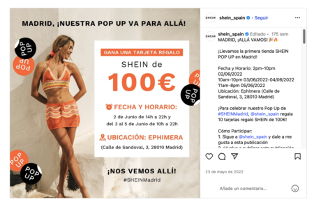 Shein Pop Up
