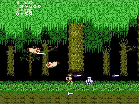 The Arcade Version Left And The Nes Version Right Large