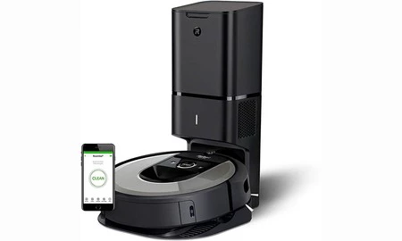 Un robot aspirador de gama alta como el Roomba i7+ con sistema de autovaciado está hoy rebajado en Amazon en 140 euros