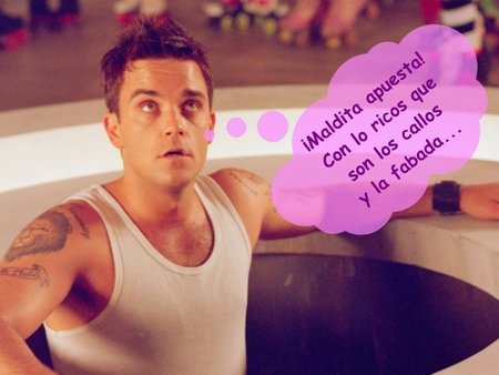 Robbie Williams, qué fue primero: ¿la dieta o la apuesta?