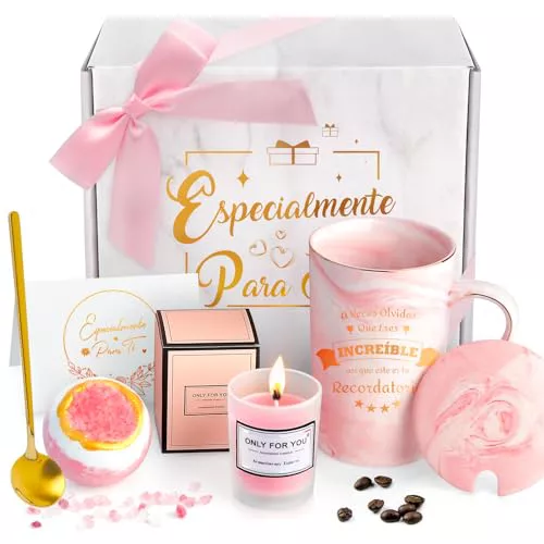 Regalos Originales para Mujer, Regalo Mujer, Cumpleaños, Navidad, San Valentin, Día de la Madre, Set Tazas de 340ML