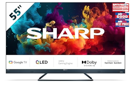 Sharp QLED 144Hz 55FQ5EG - Google TV de 55" 