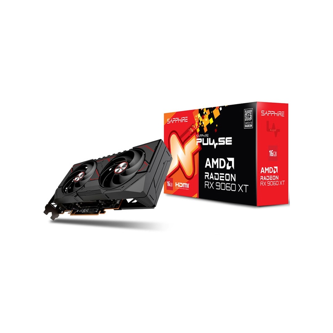 Tarjeta Gráfica Sapphire Pulse AMD Radeon RX 9060 XT Gaming OC 16GB GDDR6
