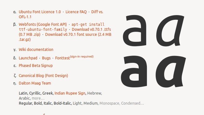 Pon la fuente de Ubuntu en tu web y, de paso, ve todas con ella en Chrome
