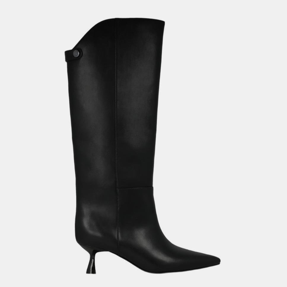 Lodi - Bota alta de piel negra