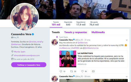 Cassandra Vera absuelta: un "chiste fácil y de mal gusto" relacionado con un atentado no vale un año de prisión