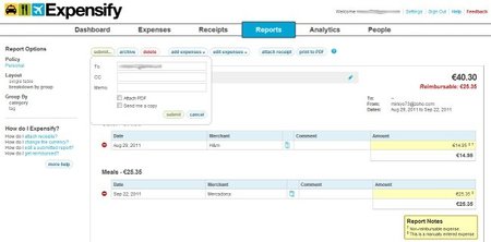 Informe de gastos con Expensify