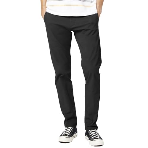 Dockers Smart 360 Flex Chino Slim, Pantalones para Hombre, Black, 30W / 30L