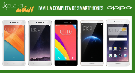 Así queda el catálogo completo de smartphones Oppo tras la llegada del Oppo F1