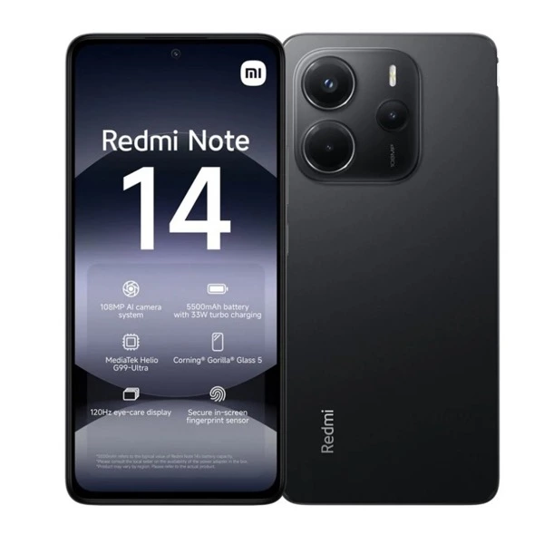 Xiaomi Redmi Note 14 4G 8/256GB Negro Medianoche Libre