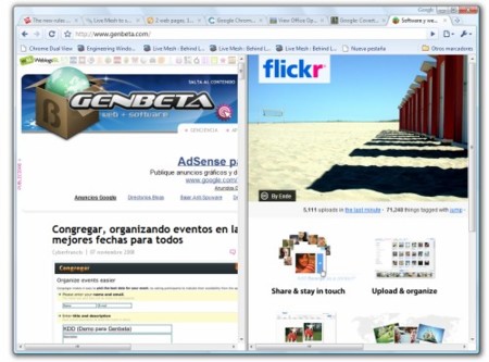 Chrome Dual View, dos páginas web en una sola pestaña