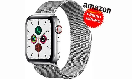 Estilo y resistencia a precio mínimo: Amazon te deja el Apple Watch Series 5 GPS+LTE de acero con correa Milanese Loop por 609 euros