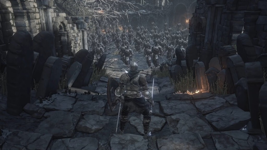 Ni Miyazaki hubiese sido tan cruel: imagínate siendo pulverizado contra 99 jefes en Dark Souls 3 