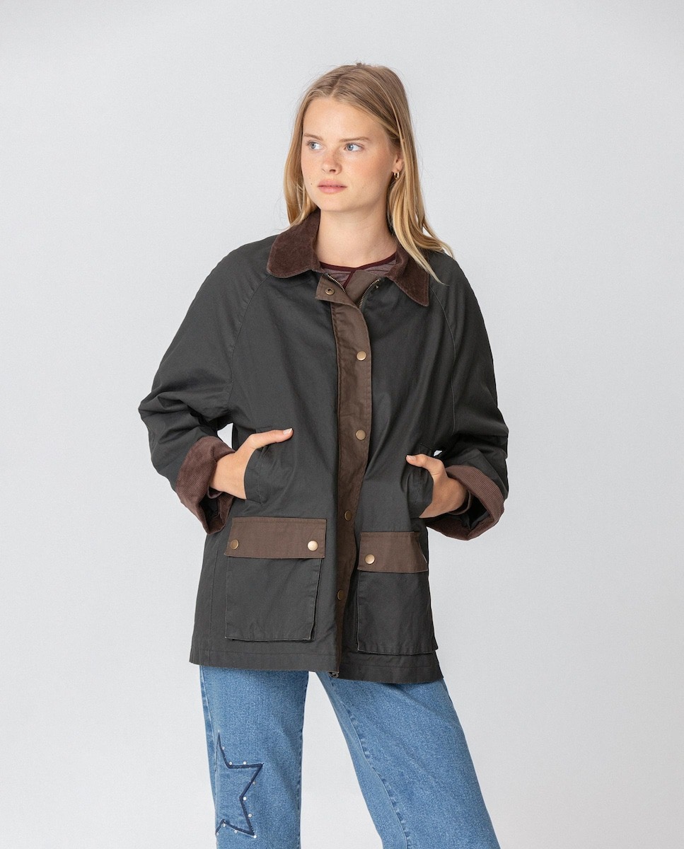 Chaqueta tipo Barbour de Noon 