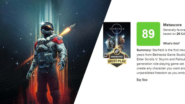Starfield Xbox Zelda Metacritic