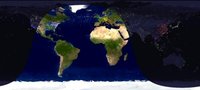Salvapantallas con vuelos internacionales en tiempo real