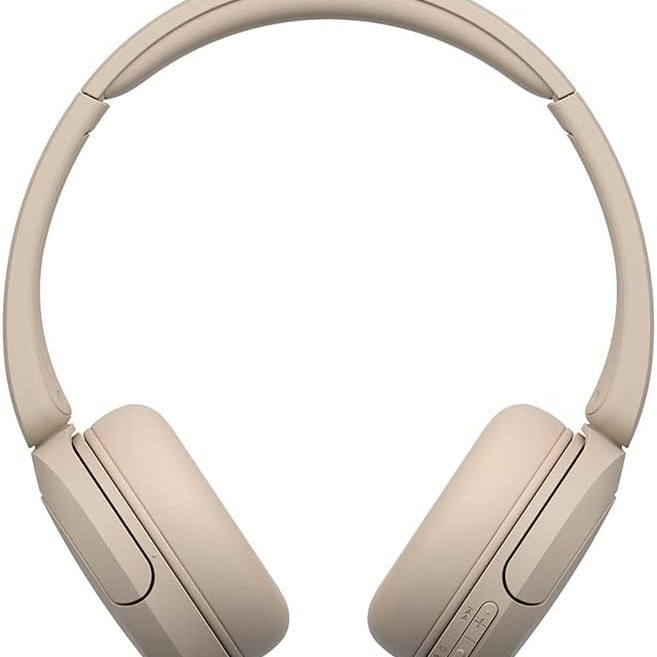 Sony Audífonos inalámbricos on-Ear WH-CH520 hasta 50 Horas de duración de batería, Beige