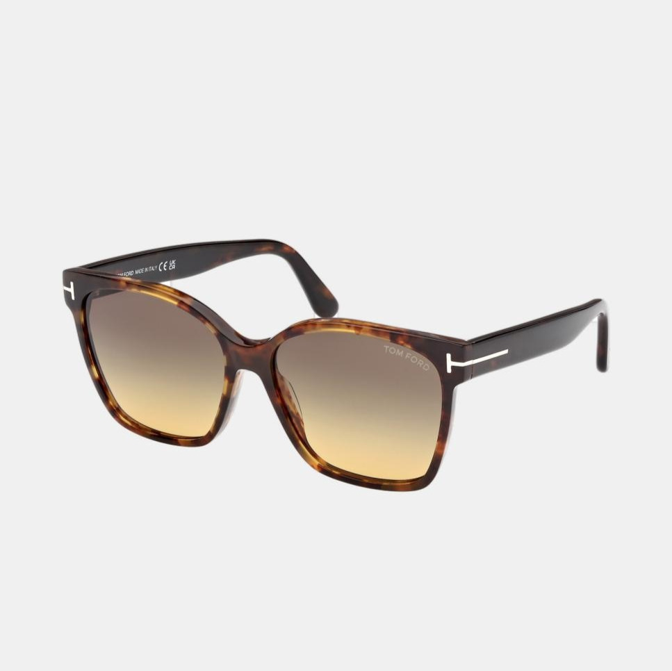 Gafa de sol de mujer mariposa en acetato con lente degradada Tom Ford