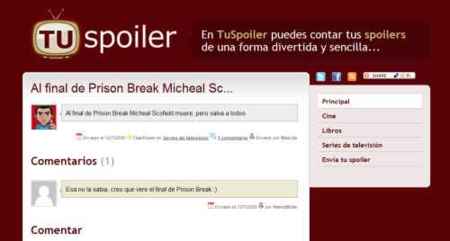 Tu Spoiler, compartiendo spoilers con el resto de la comunidad