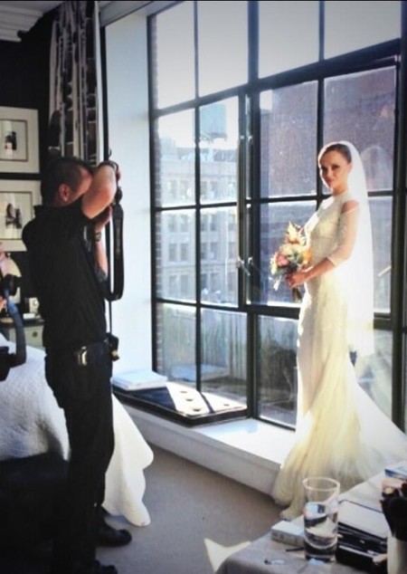 Pero mira qué mona vestida de novia Christina Ricci