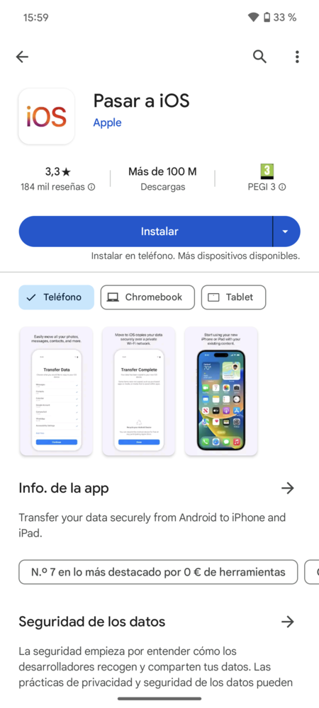 Pasar a iOS